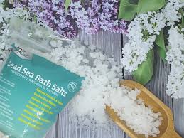Mg12 Dead Sea Bath Salts 2.2 lb with Lavender Essential Oil