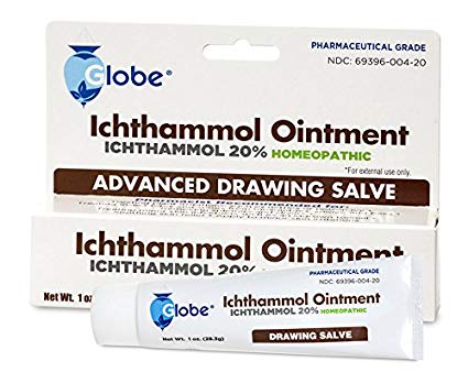 Ichthammol Ointment 20%, (Drawing Salve) 1oz Tube (28.3g) Pharmaceutical Grade